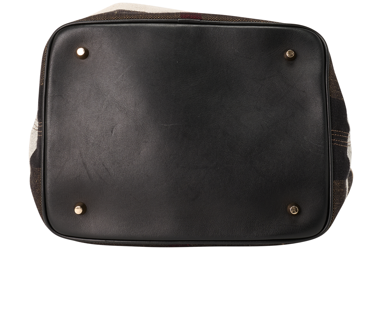 Burberry Ashby, &pound;410, Handbags, Black/Brown/Red/White, Canvas, Top view